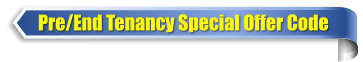 Pre/End Tenancy Special Offer Code