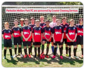 Parkeston Welfare Park FC are sponsored by Coastal Cleaning Services